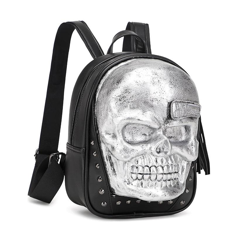 Unisexs 3D Skull Backpack ,Leisure  Backpack ,Halloween Skull Backpack Small