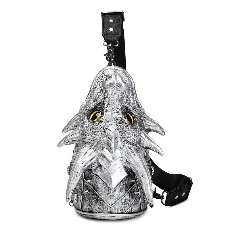 3D Backpack ,3d Chest Sling Messenger Bags Fashion Multi-Way Dragon Head Crossbody Bag