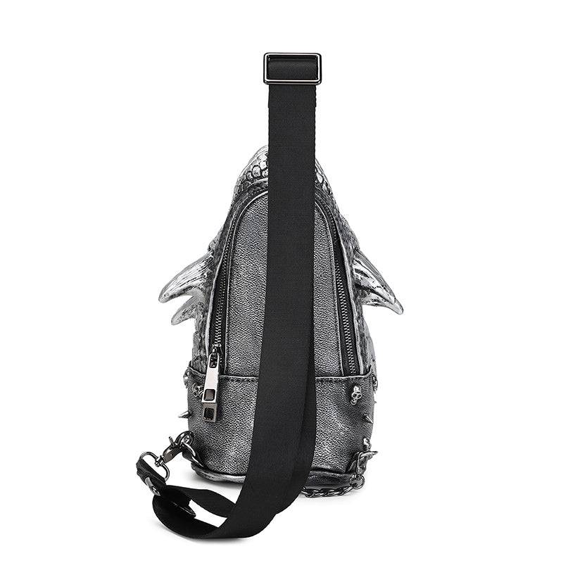 3D Backpack ,3d Chest Sling Messenger Bags Fashion Multi-Way Dragon Head Crossbody Bag