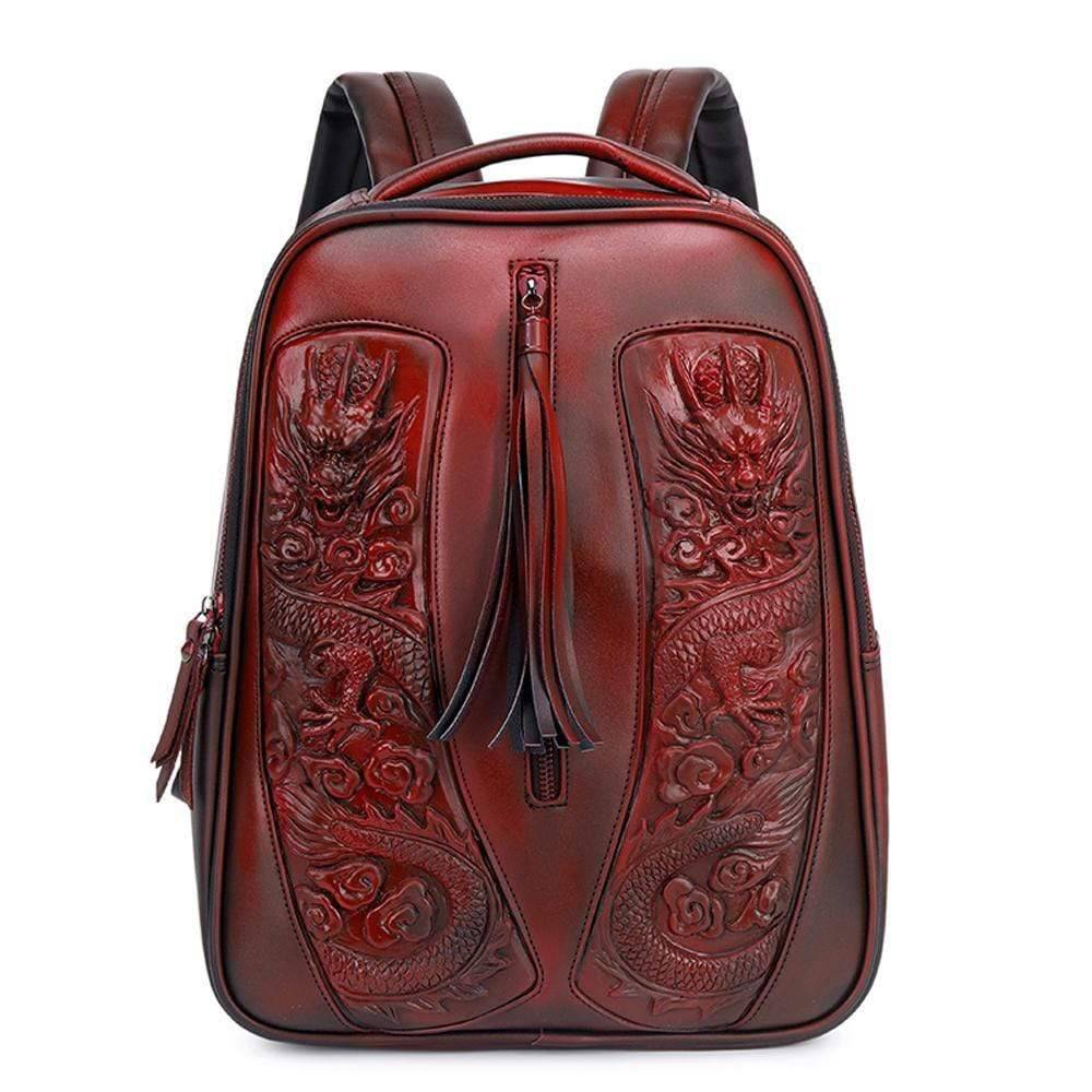 3D Backpack 3D Chinese Double Flying Dragon Backpack