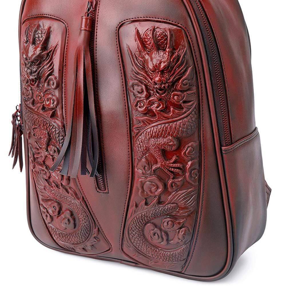 3D Backpack 3D Chinese Double Flying Dragon Backpack