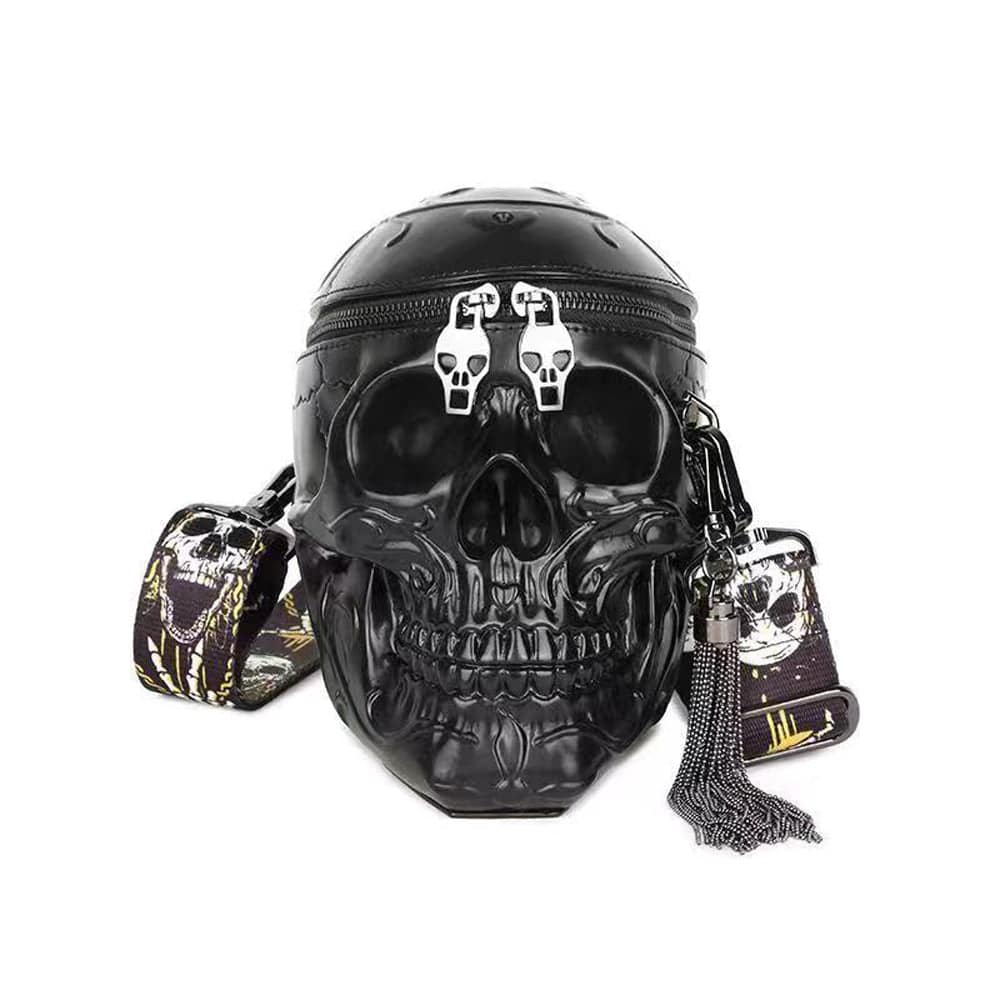 3D Bags Skull Messenger Shoulder Handbag Small Black