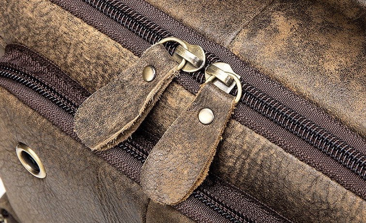 Rossie Viren Vintage Crossbody Bag Two Pockets Front With Grab Handle And Long Shoulder Strap