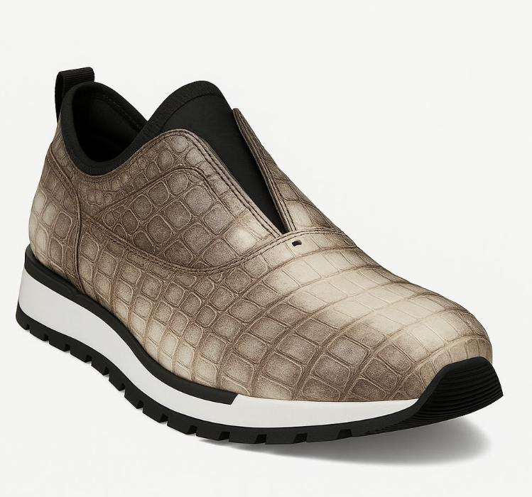 Preorder Crocodile Leather Shoes Sports Shoes Leisure Men's Shoes