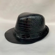 Crocodile Skin Leather Hat， Men's Western Hat