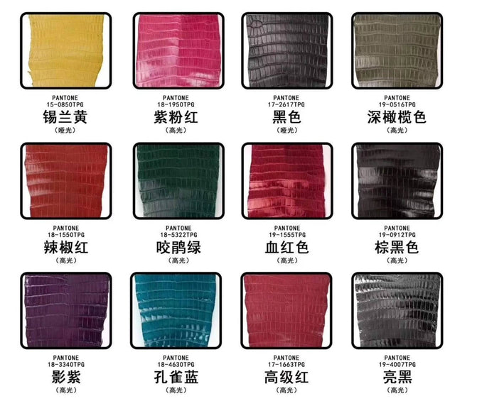 Crocodile  Skin Belly Leather Colorway