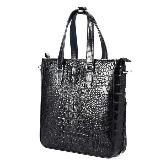 Crocodile Leather  Simple Square  Tote bags