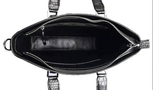 Crocodile Leather  Simple Square  Tote bags