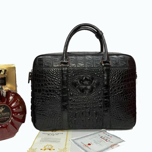 Crocodile Leather Briefcase Extra Large