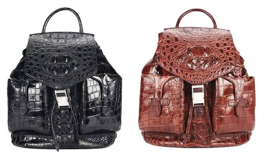 Crocodile Leather City Backpack