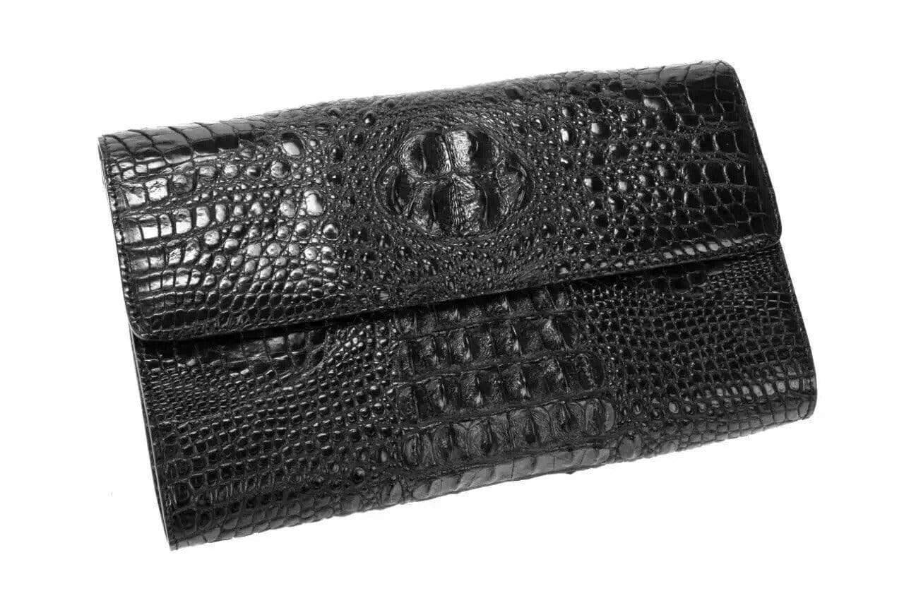 Crocodile Leather Clutch Shoulder Bag For Men