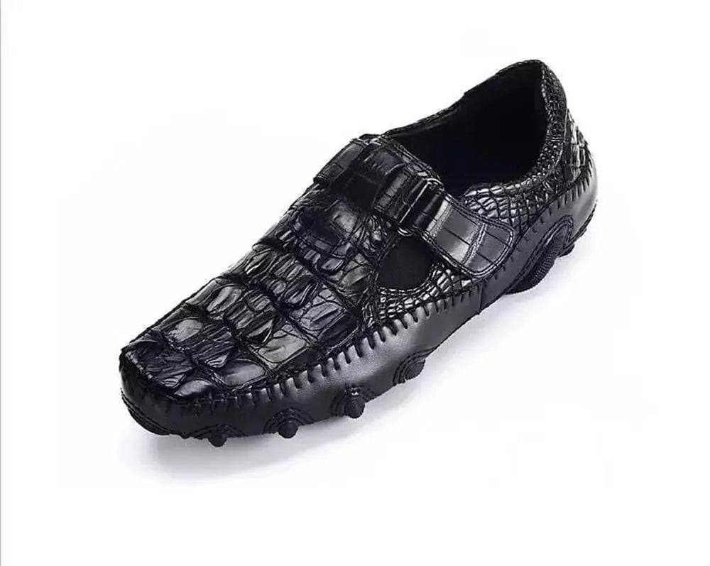 Crocodile Shoes Crocodile Leather Loafers Casual Driving Shoes