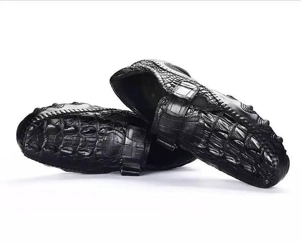 Crocodile Shoes Crocodile Leather Loafers Casual Driving Shoes