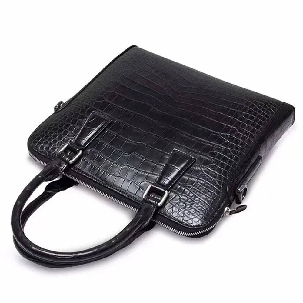 Crocodile Leather Men's Top Handle Bags