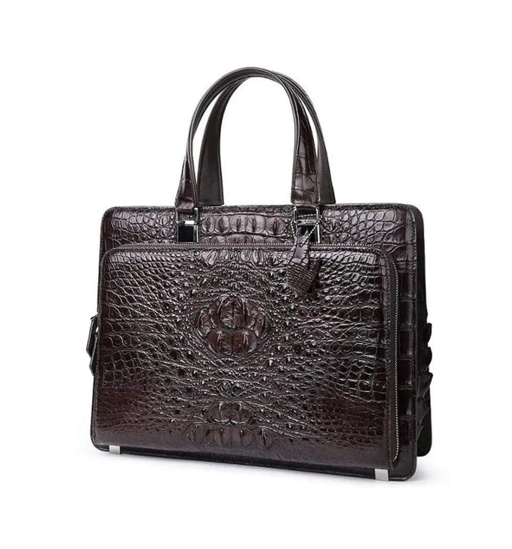 Genuine  Crocodile  Leather Business  Laptop Briefcase