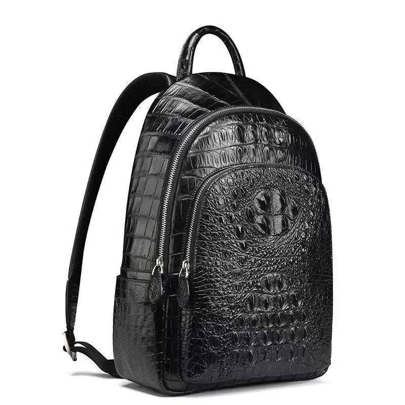 Genuine Crocodile Bone Leather Backpack For Men & Women