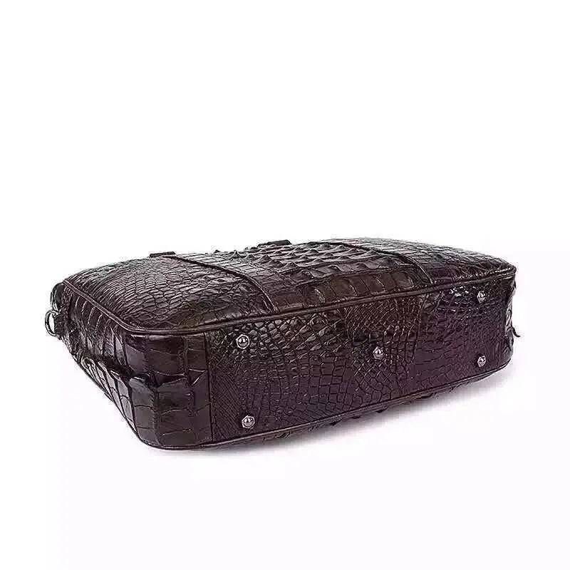 Genuine Crocodile Briefcase Computer Laptop Bag for Men