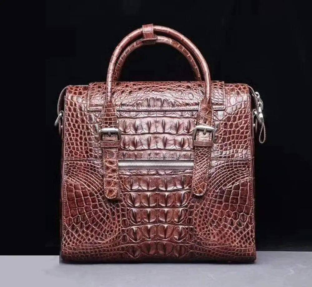 Genuine Crocodile Briefcase, Laptop Bag,Business Bag