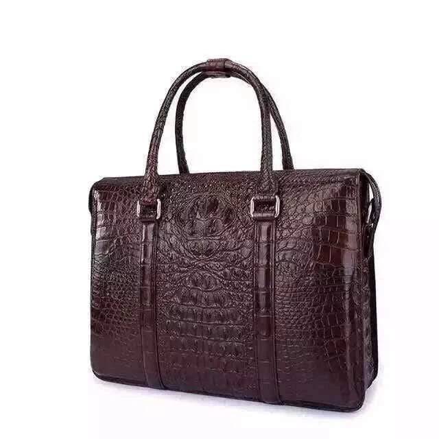 Genuine Crocodile Leather Briefcase