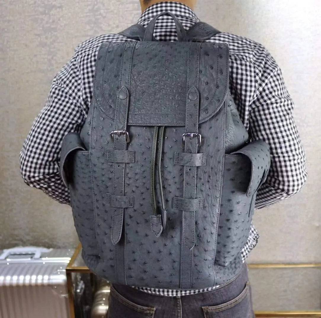 Genuine Ostrich Leather Backpack