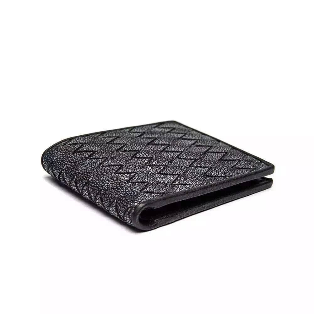 GenuinePearl Stingray Leather Bifold Small Wallet For Men