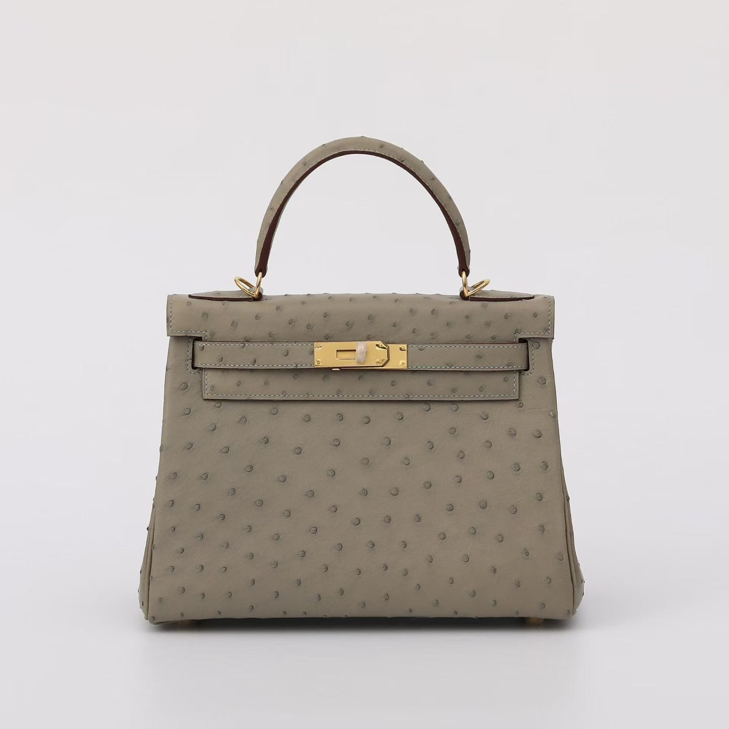 Genuine Ostrich Skin Leather Flap Tote  Bags