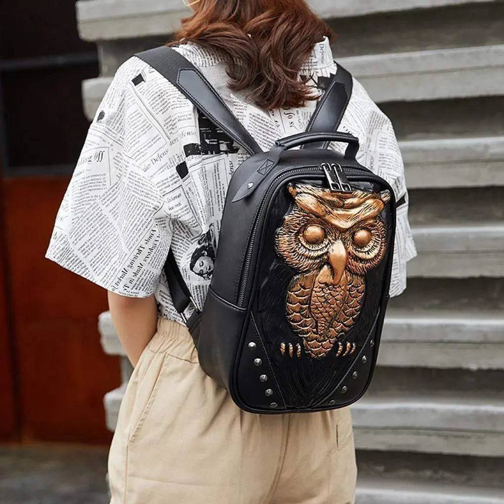 Hip Hop 3D Owl Backpack, Fashion Owl Backpack