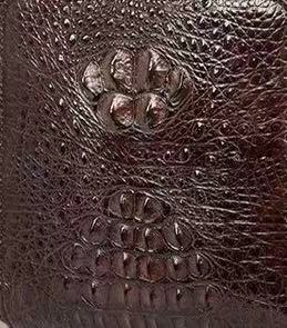 Mens Genuine Crocodile Skin Leather Clutch With Wrist Strap