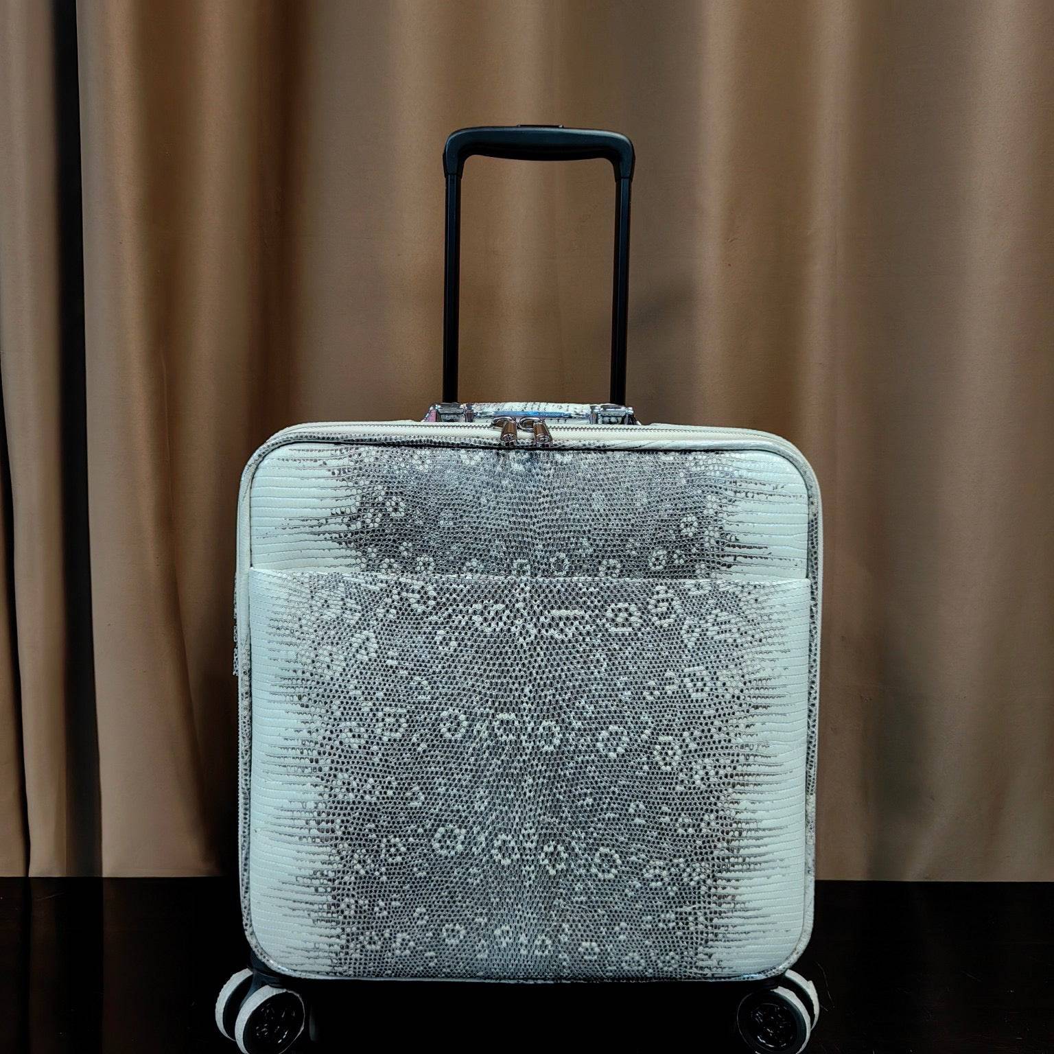 Real Lizard Leather 15-Inch Underseater Carry-On Luggage