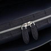 Sanded Genuine Crocodile Skin Leather Top Handle Tote Duffel Bag Large