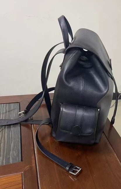 Preorder Crocodile Skin Leather Backpack Black