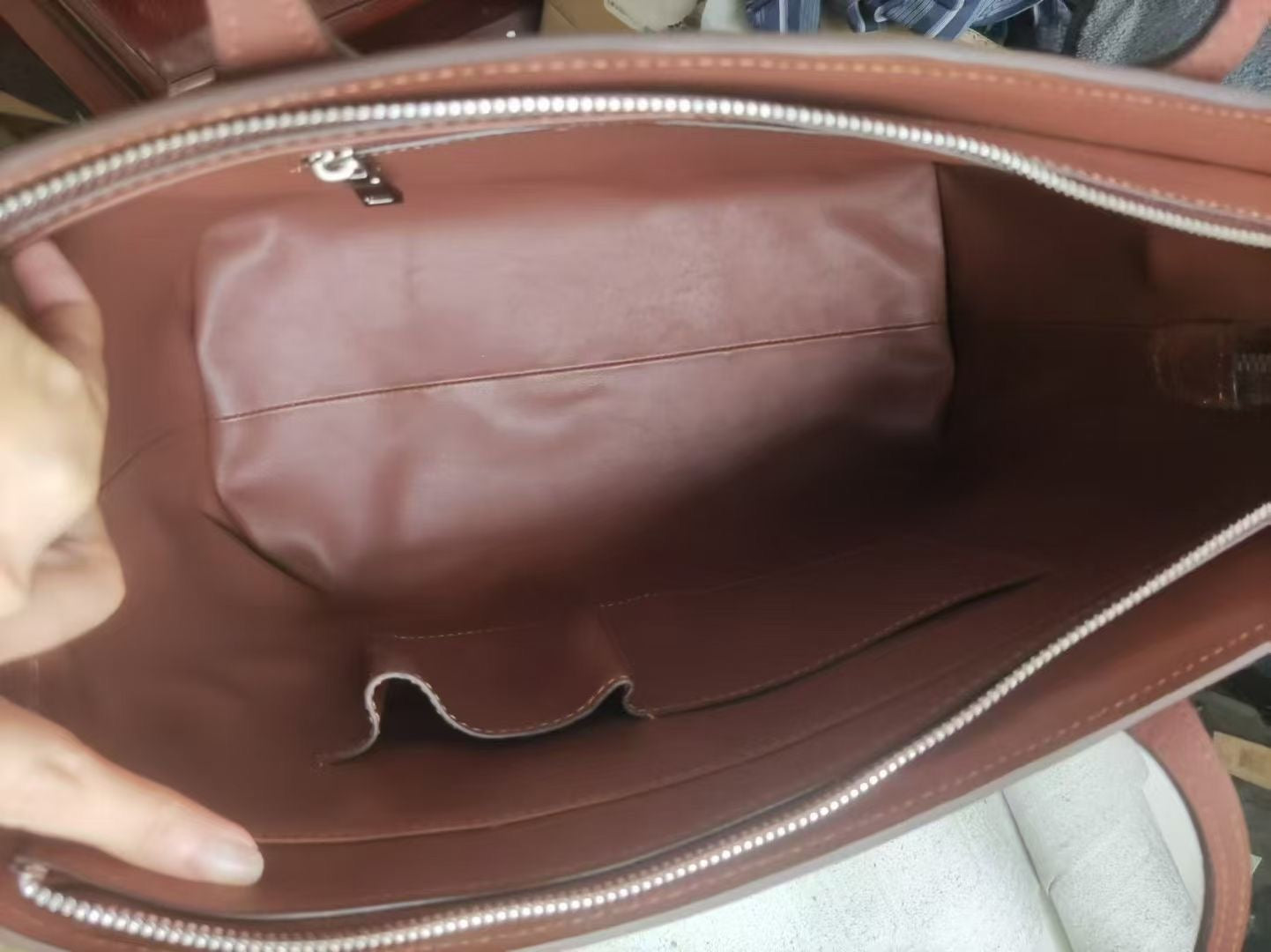 Womens Genuine Crocodile Skin Leather Large Shopper Tote Bag