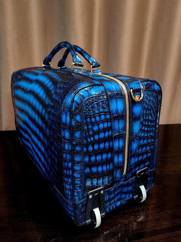 Crocodile skin luggage online