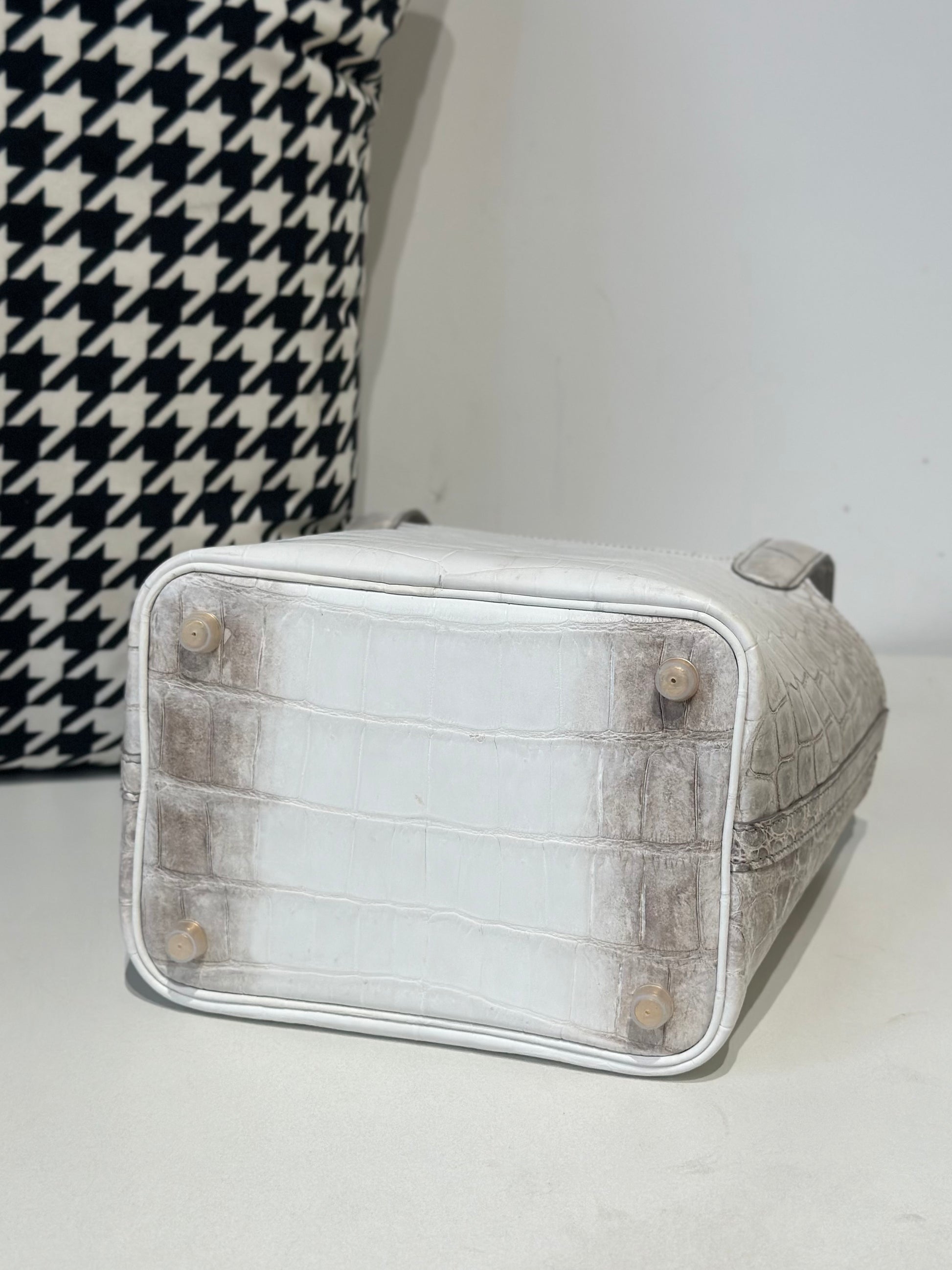 Women's Genuine Crocodile Skin Leather Small Cross Body Bag Himalayan