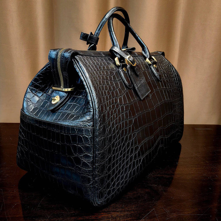Preorder Genuine Crocodile Leather Super XL large Travel Duffel Bag Himalayan