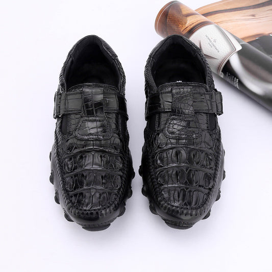 Crocodile Shoes Crocodile Leather Loafers Casual Driving Shoes