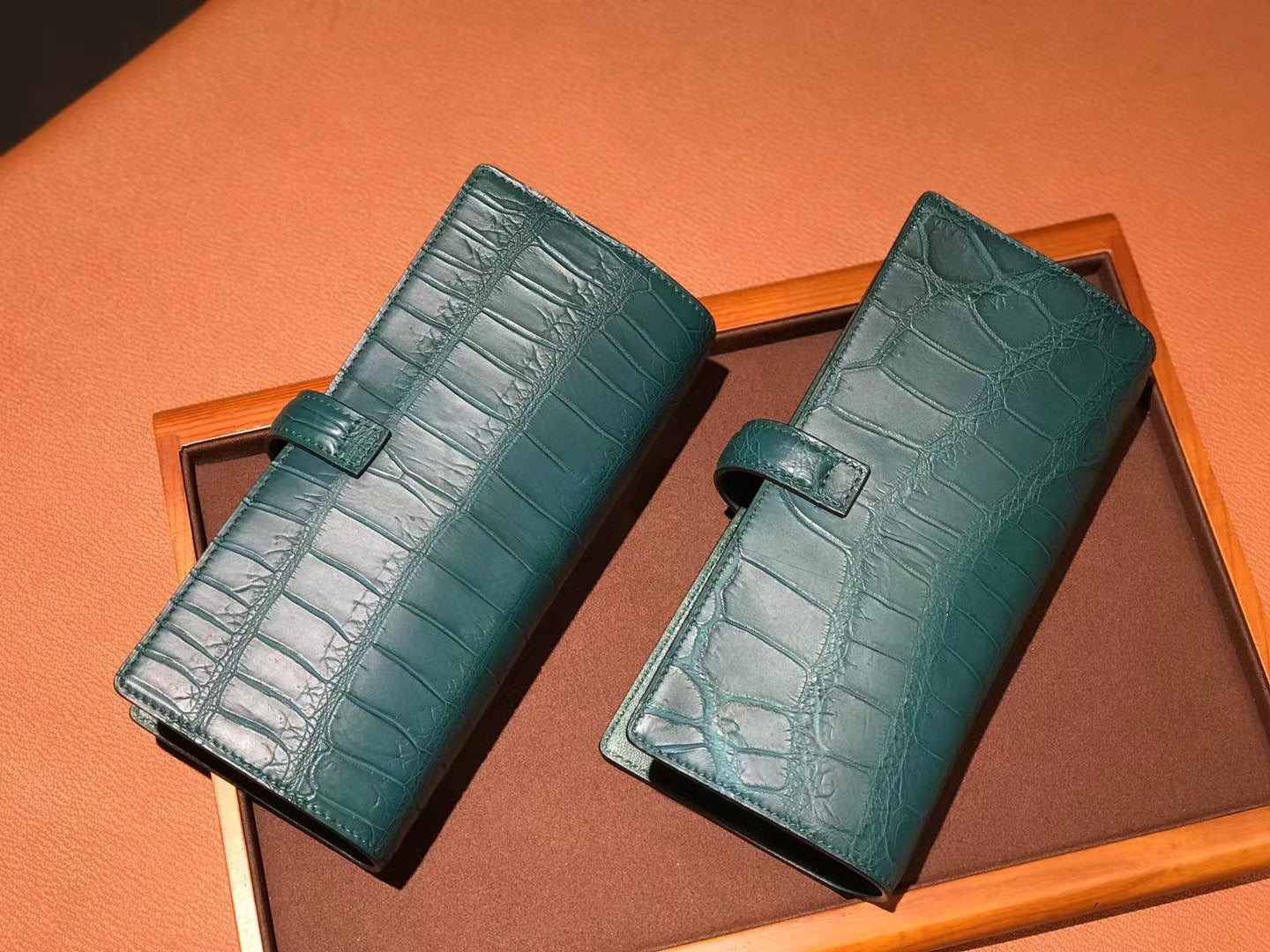 Genuine Crocodile Leather Cigar Bag