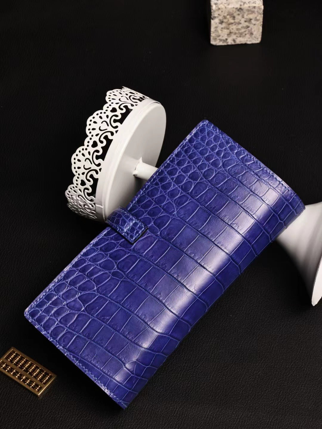 Genuine Crocodile Leather Cigar Bag