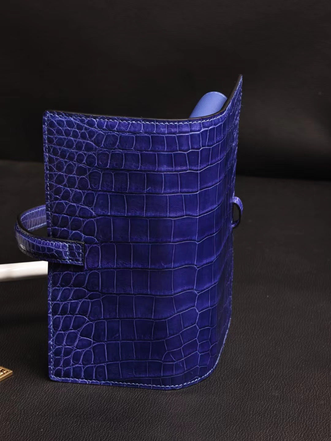 Genuine Crocodile Leather Cigar Bag