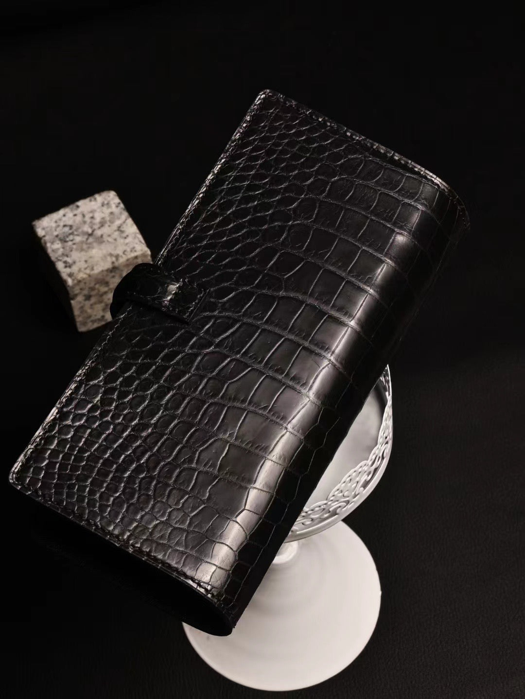 Genuine Crocodile Leather Cigar Bag
