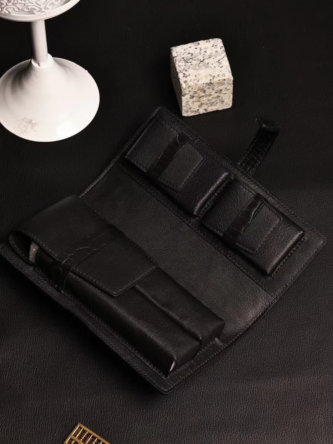 Genuine Crocodile Leather Cigar Bag