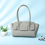 Womens  Ostrich Leather Large Shopper Shopping  Bag