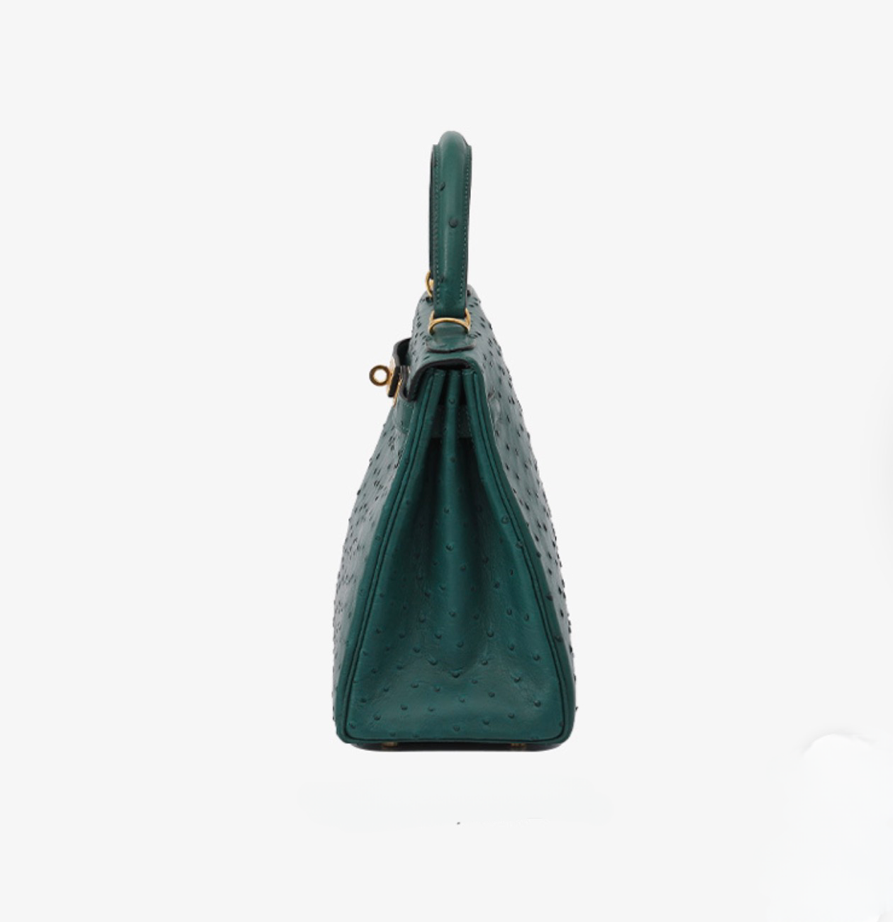 Genuine Ostrich Skin Leather Flap Tote  Bags