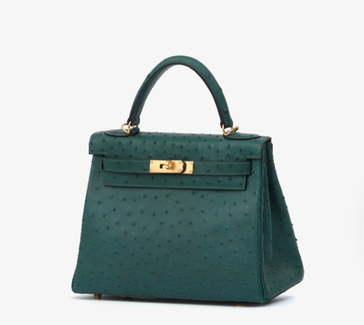 Genuine Ostrich Skin Leather Flap Tote  Bags