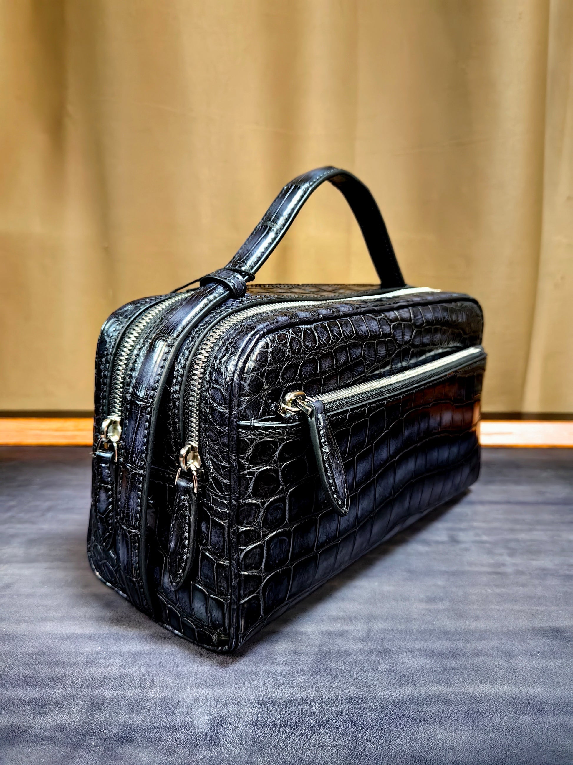 Genuine Crocodile Leather Classic Clutch Bag