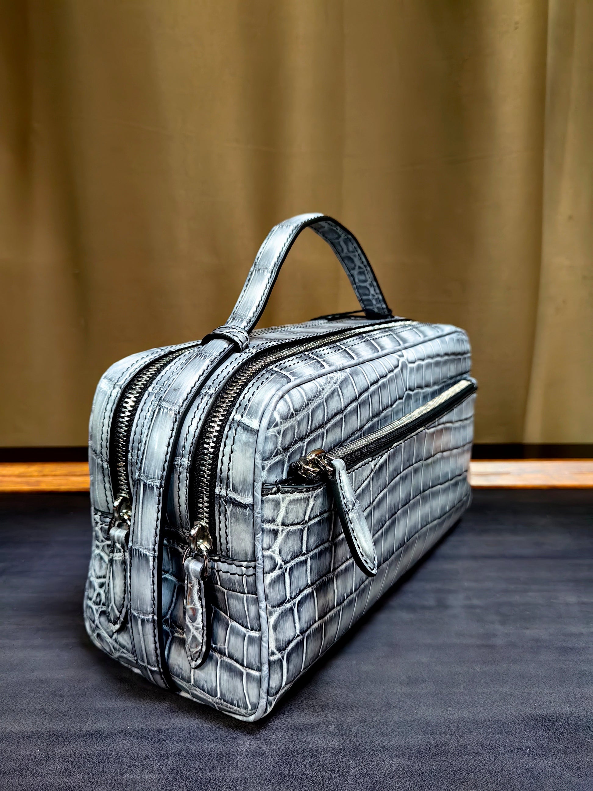 Genuine Crocodile Leather Classic Clutch Bag