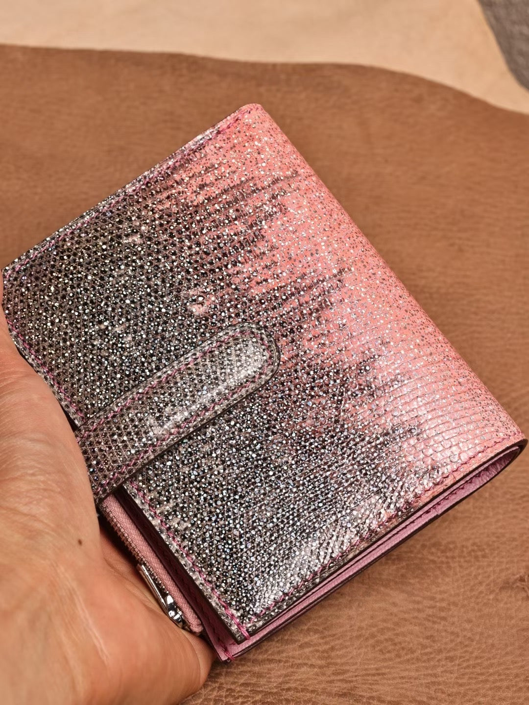 Genuine Lizard Skin Leather Binder Notebook