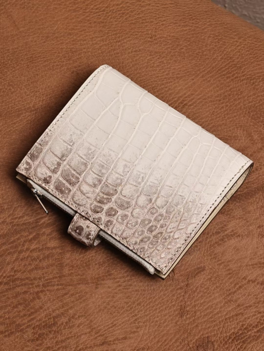 Genuine Crocodile Leather Binder Notebook Himalayan & Vintage Blue