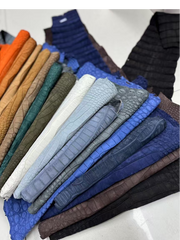 Crocodile Shoes Nubuck Genuine Crocodile Skin Leather Sneakers Blue