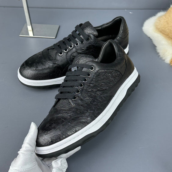 Preorder Ostrich Skin Leather Sneaker